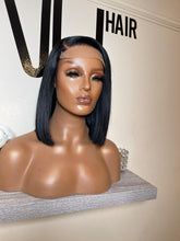 Load image into Gallery viewer, Uzo - 10&quot; Jet black bob with closure