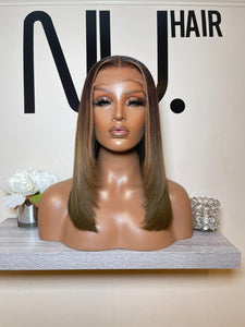Brianna - 14" Feathered Blonde Wig
