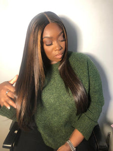 Peace - 24" Brown wig with highlights - Nu Hair