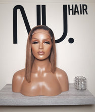 Load image into Gallery viewer, Eloise - Asymmetrical ash blonde bob  - Out of stock