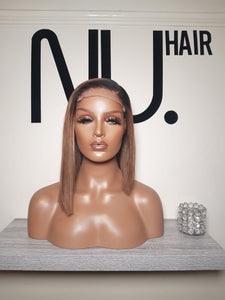Eloise - Asymmetrical ash blonde bob  - Out of stock